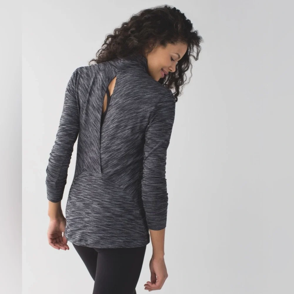 Lululemon‎ Sz 4 &Go Take Off Long Sleeve Athletic Workout Women’s Yoga Shirt Top